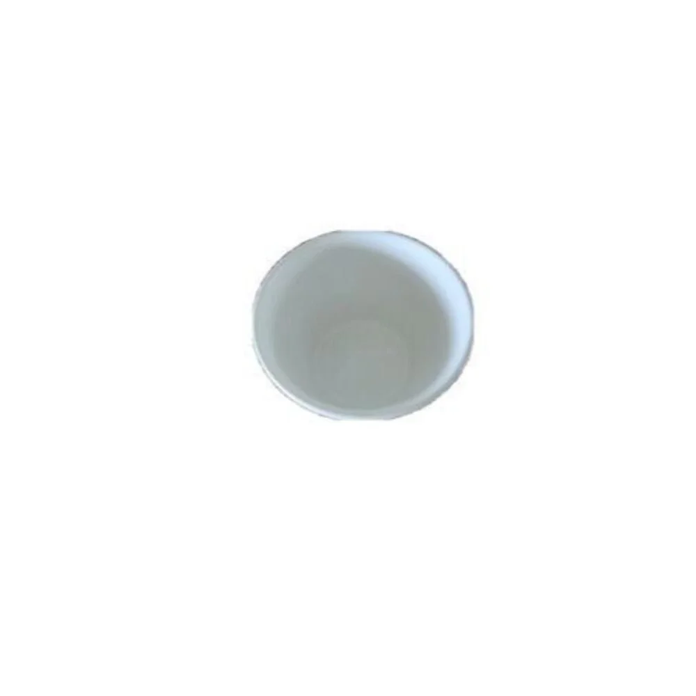 Crate & Barrel Small White Embossed Ceramic Popcorn Bowl 4